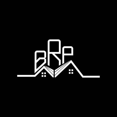 BRP Real State logo tasarımı, BRP basit ve modern logo. BRP lüks alfabe tasarımı  