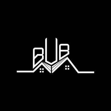 BUB Real State logo tasarımı, BUB basit ve modern logo. BUB lüks alfabe tasarımı  
