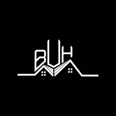 BUH emlak logosu tasarımı, BUH basit ve modern logo. BUH lüks alfabe tasarımı  