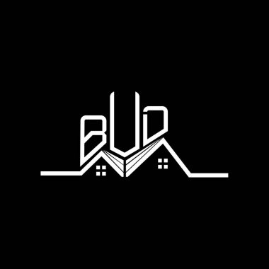 BUD Emlak Logosu Tasarımı, BUD Basit ve Modern Logo. BUD lüks alfabe tasarımı  