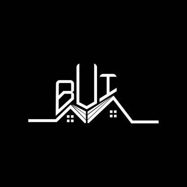 BUI Real State logo tasarımı, BUI basit ve modern logo. BUI lüks alfabe tasarımı  
