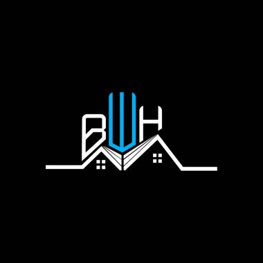 BWH Real State logo tasarımı, BWH basit ve modern logo. BWH lüks alfabe tasarımı  
