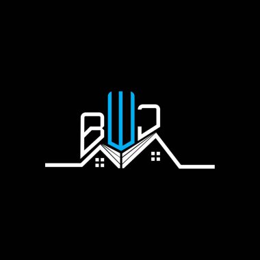 BWJ Real State logo tasarımı, BWJ basit ve modern logo. BWJ lüks alfabe tasarımı  