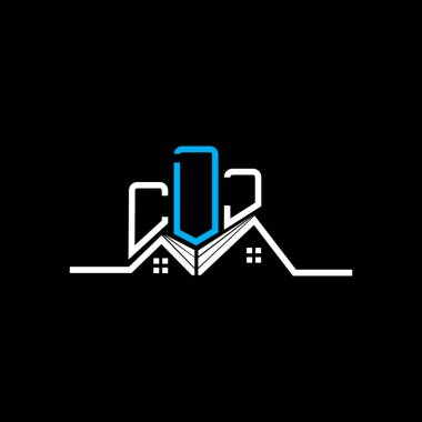 CDJ Real State logo tasarımı, CDJ basit ve modern logo. CDJ lüks alfabe tasarımı  