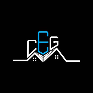 CEG emlak logosu tasarımı, CEG basit ve modern logo. CEG lüks alfabe tasarımı  