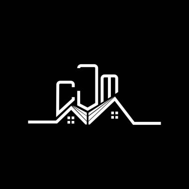 CJM Real State logo tasarımı, CJM basit ve modern logo. CJM lüks alfabe tasarımı  