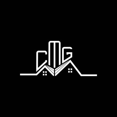 CMS Real State logo tasarımı, CMS basit ve modern logo. CMS lüks alfabe tasarımı  