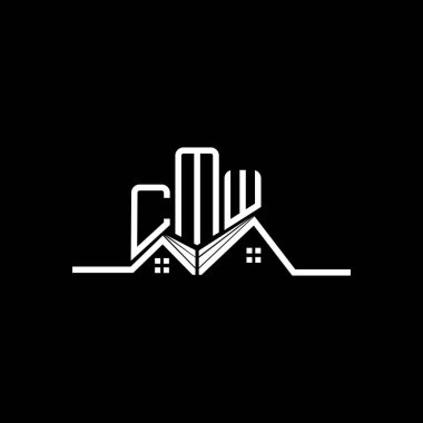CMW Real State logo tasarımı, CMW basit ve modern logo. CMW lüks alfabe tasarımı  