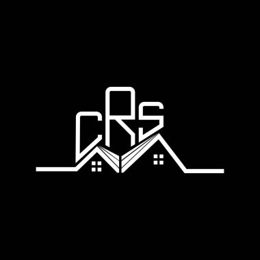 CRS emlak logosu tasarımı, CRS basit ve modern logo. CRS lüks alfabe tasarımı  