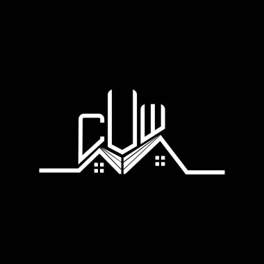CUW Real State logo tasarımı, CUW basit ve modern logo. CUW lüks alfabe tasarımı  