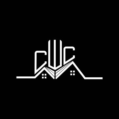CWC Real State logo tasarımı, CWC basit ve modern logo. CWC lüks alfabe tasarımı  