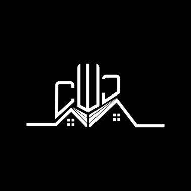 CWJ Real State logo tasarımı, CWJ basit ve modern logo. CWJ lüks alfabe tasarımı  