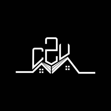 CZU Real State logo tasarımı, CZU basit ve modern logo. CZU lüks alfabe tasarımı  