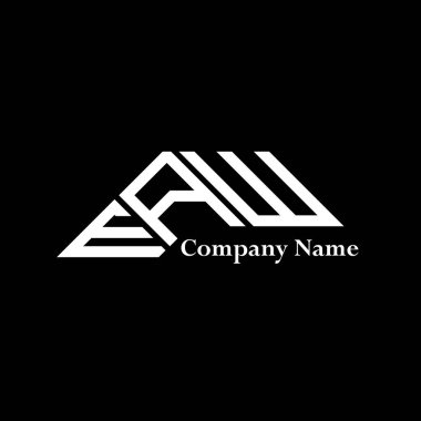 EAW logo tasarımı, EAW basit ve modern logo. EAW lüks alfabe tasarımı  