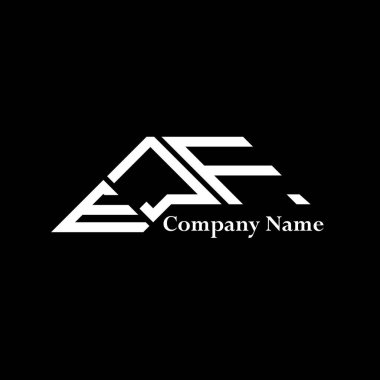 EJF logo tasarımı, EJF basit ve modern logo. EJF lüks alfabe tasarımı  