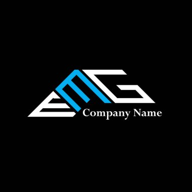 EMG logo tasarımı, EMG basit ve modern logo. EMG lüks alfabe tasarımı  