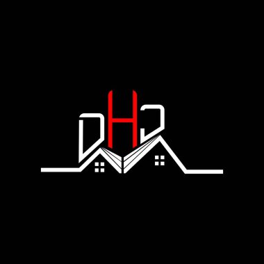 DHJ Real State logo tasarımı, DHJ basit ve modern logo. DHJ lüks alfabe tasarımı  