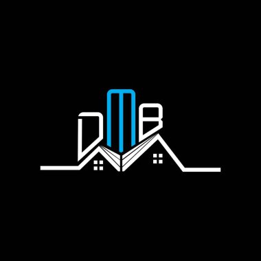 DMB Real State logo tasarımı, DMB basit ve modern logo. DMB lüks alfabe tasarımı  