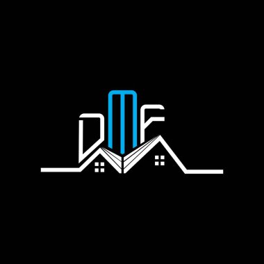 DMF Real State logo tasarımı, DMF basit ve modern logo. DMF lüks alfabe tasarımı  