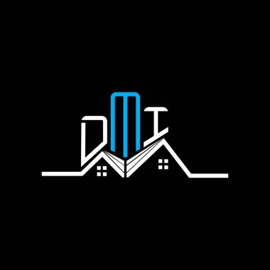 DMI Real State logo tasarımı, DMI basit ve modern logo. DMI lüks alfabe tasarımı  