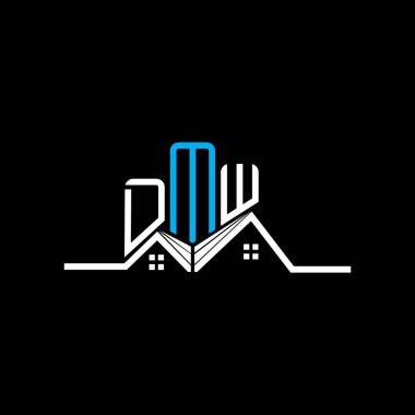 DMW Real State logo tasarımı, DMW basit ve modern logo. DMW lüks alfabe tasarımı  