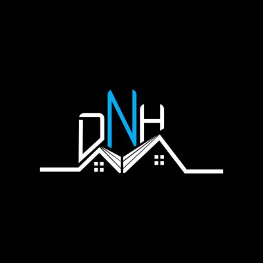 DNH Real State logo tasarımı, DNH basit ve modern logo. DNH lüks alfabe tasarımı  
