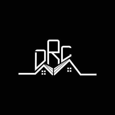 DRL Real State logo tasarımı, DRL basit ve modern logo. DRL lüks alfabe tasarımı  