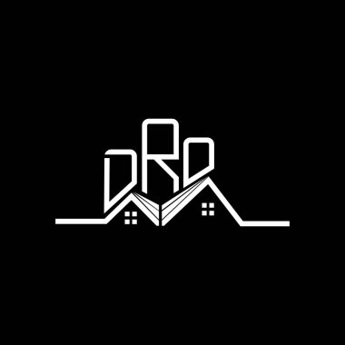 DRO Real State logo tasarımı, DRO basit ve modern logo. DRO lüks alfabe tasarımı  