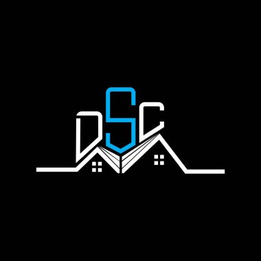 DSC Real State logo tasarımı, DSC basit ve modern logo. DSC lüks alfabe tasarımı  