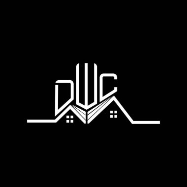 DWC Real State logo tasarımı, DWC basit ve modern logo. DWC lüks alfabe tasarımı  
