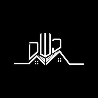 DWJ Real State logo tasarımı, DWJ basit ve modern logo. DWJ lüks alfabe tasarımı  