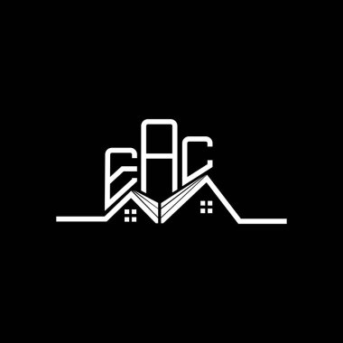 EAC Real State logo tasarımı, EAC basit ve modern logo. EAC lüks alfabe tasarımı  