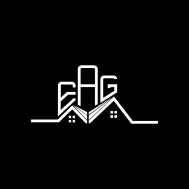 EAG Real State logo tasarımı, EAG basit ve modern logo. EAG lüks alfabe tasarımı  