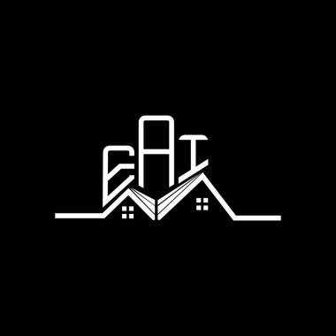 EAI Real State logo tasarımı, EAI basit ve modern logo. EAI lüks alfabe tasarımı  