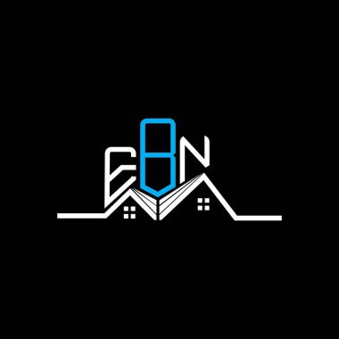 EBN Real State logo tasarımı, EBN basit ve modern logo. EBN lüks alfabe tasarımı  