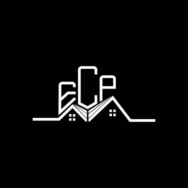 ECP Real State logo tasarımı, ECP basit ve modern logo. ECP lüks alfabe tasarımı  