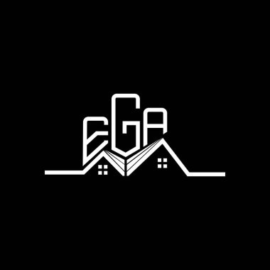 EGA Real State logo tasarımı, EGA basit ve modern logo. EGA lüks alfabe tasarımı  