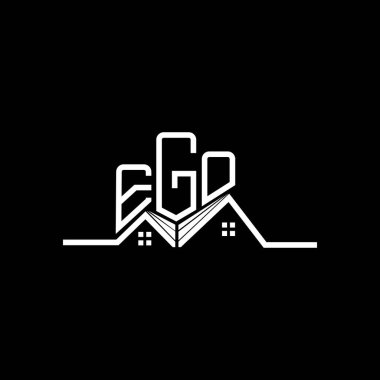 EGO Real State logo tasarımı, EGO basit ve modern logo. EGO lüks alfabe tasarımı  