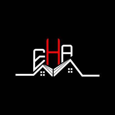 EHA Real State logo tasarımı, EHA basit ve modern logo. EHA lüks alfabe tasarımı  