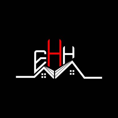 EHH emlak logosu tasarımı, EHH basit ve modern logo. EHH lüks alfabe tasarımı  