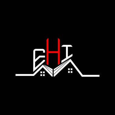 EHI Real State logo tasarımı, EHI basit ve modern logo. EHI lüks alfabe tasarımı  