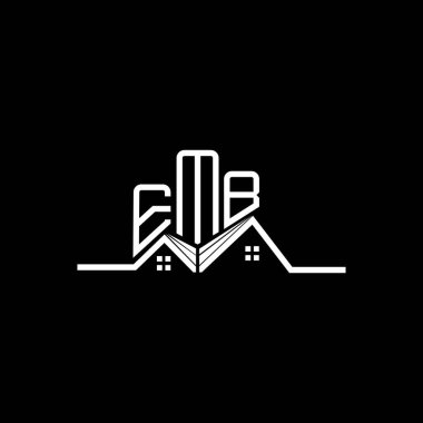 EMB emlak logosu tasarımı, EMB basit ve modern logo. EMB lüks alfabe tasarımı  