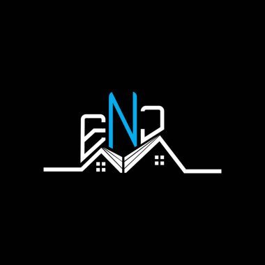 ENJ Real State logo tasarımı, ENJ basit ve modern logo. ENJ lüks alfabe tasarımı  