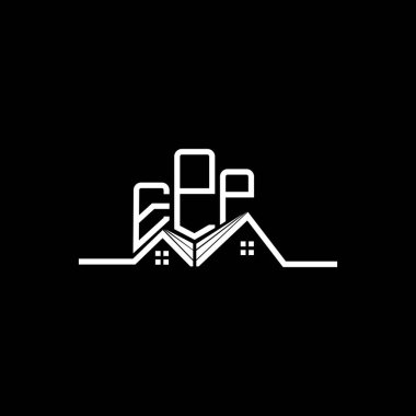EPP Real State logo tasarımı, EPP basit ve modern logo. EPP lüks alfabe tasarımı  