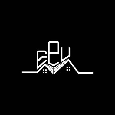 EPU Real State logo tasarımı, EPU basit ve modern logo. EPU lüks alfabe tasarımı  