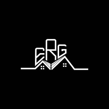 ERG Real State logo tasarımı, ERG basit ve modern logo. ERG lüks alfabe dizaynı  