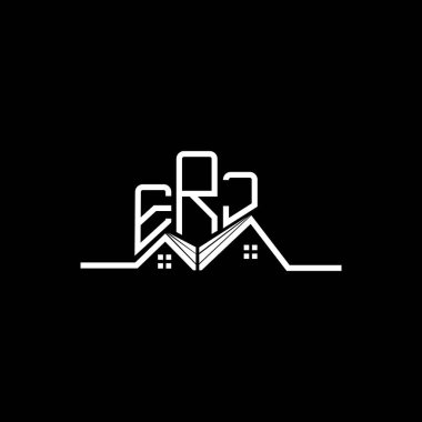 ERJ Real State logo tasarımı, ERJ basit ve modern logo. ERJ lüks alfabe tasarımı  