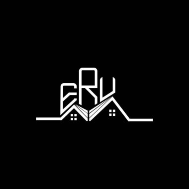 ERU Real State logo tasarımı, ERU basit ve modern logo. ERU lüks alfabe dizaynı  