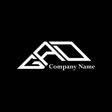 GAD logo tasarımı, GAD basit ve modern logo. GAD lüks alfabe tasarımı  