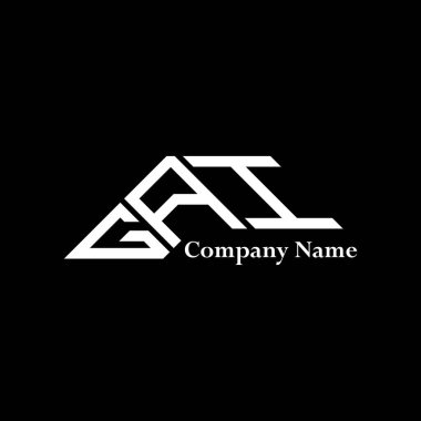 GAI logo tasarımı, GAI basit ve modern logo. GAI lüks alfabe tasarımı  